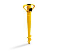 Generico Trivella per Ombrellone da Spiaggia 1 Pezzo - Picchetto per ombrellone - Base ombrellone da Spiaggia 43 cm (Colore Giallo o Rosso) Prodotto costruito in Italia