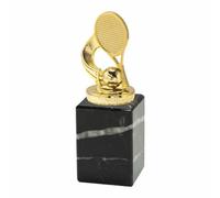 Generico Trofeo Racchetta e Pallina Tennis in ABS Oro Metallizzato con Base in Marmo Nera… (Altezza 15,5cm)