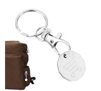Generico Trolley Coin Keyring - Small Size, Backpack Charm, Easy Use | Trolley Key For Shopping Carts | Kids Men Women Birthday Wedding School Wallet Backpack