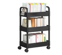 Generico Trolley di archiviazione-Carrello a rotolamento a più livelli | Organizzatore di mago compatto Troilley | Wheels Mesh Storages Trolleiy Adatto per Home Office Kitchen & Craft Organization
