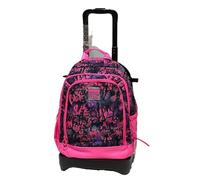 Generico Trolley Zaino Scuola Dream Cross, Sganciabile NUOVE RUOTE SALI SCALE con carrello amovibile TINTAUNITA TEEN Pool Over