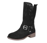 Generico Tronchetti Donna Invernali Eleganti Stivali Neve con Tacco a Zeppa Stivaletto Wide Fit Plateau da Passeggio Stivaletti All'Aperto per Casa Interno Esterno