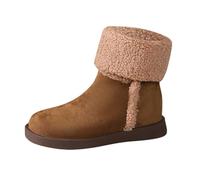 Generico Tronchetti Donna Invernali Eleganti Stivali Trekking Morbidi e Confortevoli Stivaletto Wide Fit Con Plateau da Passeggio Stivaletti All'Aperto Comodi