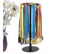 Generico Trophy Shelf - Steel Rotating Tabletop Stand | 21 inch Height Adjustable Award Display Rack for Swim, Basketball, Soccer, Dance, Gymnastics, And Sports Trophies
