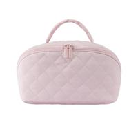 generico trousse cosmetica in cotone con 5 tasche speciali, borsa da viaggio con maniglia, organizer per borse da toilette da donna, accessori, Colore: rosa., 250x140x130mm, casual