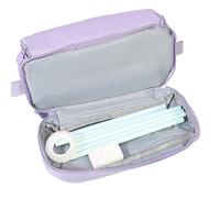 Genérico Trousse De Crayons Grande Capacité Étui À Stylos Multifonction Avec 4 scomparti, Sacoche Fournitures Scolaires Et Adultes, Grand Étui De Rangement Pour Bureau École Voyage, Viola, Consulte la