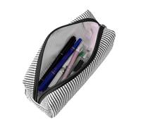 Generico Trousse Ronde Classique - Classique Grande Capacité | ÉTui À Crayons Cylindrique | Pochette Scolaire ÉLégante Et Pratique Pour Stylos, Crayons, Fournitures | Étudiants Garçons Filles Femmes
