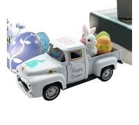 Generico Truck easterEggs - Imaginative Kids easterToy, Bunny Eggs Mini Trucks, Spring Holiday Play Set, Zinc Alloy Truck With Resin Eggs, Vintage easterBasket Toy Vehicles | For Travel Camping Farm