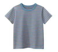 Generico Tshirt Donna Magliette Bambino Maniche Corte comode ed Eleganti per Ragazzi e Ragazze, Adatto Primavera, Estate e Autunno, Tessuto per dipingere(Arancia9-10 Anni)
