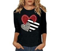 Generico Tshirt Magliette con Scritte Donna Palestra Magliette Intime Donna Caldo Cotone T'shirt Donna Top Sportivo Donna Top Fascia Maglia Aderente Donna Top Donna Eleganti da a Forma di Cuore