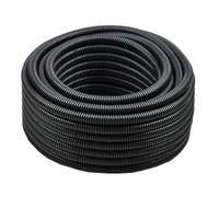 Generico Tubo corrugato nero matassa da 50 metri diametro 20 mm