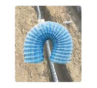 Generico Tubo di Scarico cieco in plastica for Giardino, Prato e Cortile, Tubo Flessibile Perforato for infiltrazioni d'Acqua, Soluzione di drenaggio sotterraneo(D 25cm,L 19.7ft)