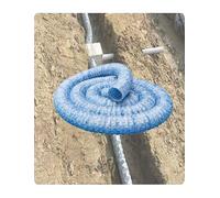 Generico Tubo di Scarico Francese in plastica ondulata, Tubo di Scarico Flessibile for Giardinaggio, Giardini sotterranei e impermeabilizzazione di campi Sportivi(D 5cm/2",400cm/157.6")