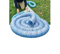 Generico Tubo di Scarico Morbido e permeabile, Scarico cieco in plastica Flessibile for Prato da Giardino, Tubo di drenaggio sotterraneo paesaggistico(3.2x236.4)