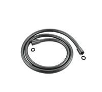Generico Tubo Flessibile for Doccia 1,2 m, 5, for Bagno, con Testina antitorsione, Colore Nero, Oro e Grigio, Set di Ricambio for tubature(Gun Grey 1.5m)