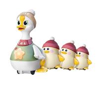 Generico Tummy Time Duck Family Toy, Crawling & Swinging Duck with Baby Ducks, Interactive Motor Skill Development Toy, Christmas Stocking Stuffers for Toddlers Boy Girl