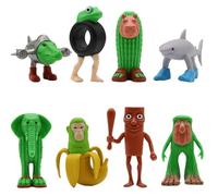 Generico Tung Tung Tung Sahur Figuren,Tralalero Tralala Figure,Italian Brainrot Figures,Desk Decorations Gifts for Colleagues And Friends (6PCS、8PCS、11PCS)