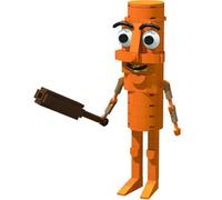 Generico Tung Tung Tung Sahur Vs Tralalero Tralala Building Blocks,Italian Brainrot Animals, Building Toy Set,Collectible Figure, For Collection And Decoration (Tung Sahur)