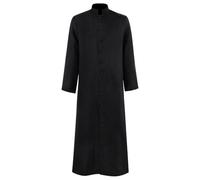 Generico Tunica Medievale Monaco Sacerdote da Uomo Abito Talare Liturgico Paramenti Vestito Pulpito Clero Vacanze per Il Tempo Libero Leggera Costume Festa di Halloween Medievali Carnevale Cospaly