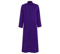 Generico Tunica Medievale Monaco Sacerdote da Uomo Abito Talare Liturgico Paramenti Vestito Pulpito Clero Vacanze per Il Tempo Libero Leggera Costume Festa di Halloween Medievali Carnevale Cospaly