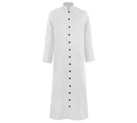 Generico Tunica Medievale Monaco Sacerdote da Uomo Abito Talare Liturgico Paramenti Vestito Pulpito Clero Vacanze per Il Tempo Libero Leggera Costume Festa di Halloween Medievali Carnevale Cospaly