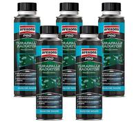 Generico TURAFALLE Liquido per RADIATORI Auto Turafalle radiatore Sigilla perdite radiatore, turafalle per radiatori, Azione preventiva, Glitech Anti corrosione, Monodose, Kit Promo 5 Pezzi X 300 ML