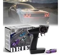 Generico Turbo Racing 1/76 RC, Mini Turbo Drive 1/76 Scale Rc Micro Drift Car for Desk, Small Tabletop Drift Tiny Remote Control Fast Turbo Twist Racing with Gyro Full (#10)