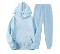 Generico Tuta Da Ginnastica Donna Larghi Comode Felpa Con Cappuccio E Pantaloni Elastico Y2k Casual Tute Da Ginnastica Ginnastica Fitness Completi Due Pezzi Con Tasche Yoga Jogging Set Completo