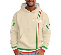 Generico Tuta da Jogging da Uomo Italian Flag Print，Che esalta l'onore e Lo Stile con i Colori della Bandiera Nazionale，Tuta Sportiva Traspirante, per Il Tempo Libero