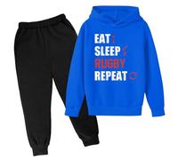 Generico Tuta Da Jogging Per Bambini Completo T Shirt Pantalone Inverno Felpa Set Maniche Lunghe Girocollo Top+Pantalone Ragazze 2 Pezzi Unisex Modelli Bambina Autunno Regalo