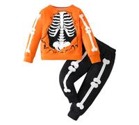 Generico Tuta da Jogging per Bambini Ragazzi Felpa Pullover Set Calcio Ragazzo A Maniche Lunghe Ragazze Abbigliamento Moda Manica Lunga Tute Sportive 2-14 Anni
