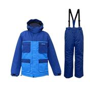 Generico Tuta Da Sci Bambina Con Tasche 2 Pezzi Tuta Sci Due Pezzi Piumino E Pantaloni Set Tute Per All'Aperto Completo Abbigliamento Neve