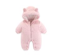 Generico Tuta invernale da neve per neonato Infant-And-Toddler-Bodysuit Bambino Inverno con Cappuccio Snowsuit Romper Body a Maniche Lunghe Cerniera Cotone Manica Lunga Tute ragazzi e ragazze