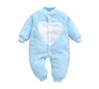 Generico Tuta invernale da neve per neonato Tutine Pagliaccetto Bambino Inverno con Cappuccio Denso Tutina in Pile Cotone Orsetto Set Bambine e Bambini Unisex Kids