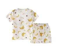Generico Tuta Neonato 2 Pezzi,Abbigliamento Set per Bambini Estivi Bimbo Completini e Coordinati Gentiluomo Estiva Outfit Completi Bambino Pantaloncini 1-8 Anni Idee Regalo Nascita