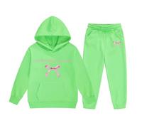 Generico Tuta Sportiva Bambina Bambino Felpa A Maniche Lunghe per Sport all'Aria Aperta e Pantaloni Gamba Larga Set di Abbigliamento Ragazze Chic Ed Elegante Primavera Completo