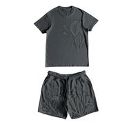 Generico Tuta Sportiva Da Uomo, Syna World T-shirt Da Uomo, Unisex 2 Pezzi Tuta, Estiva Corta Maglietta Short, casual Sweatsuit Set, Tuta Da Jogging T-shirt e Pantaloncini