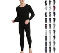 Generico Tuta Termica Uomo Intimo Termico Uomo Invernale Maglia Intima Caldo Cotone Completo Termico Invernale Set Maglia Calzamaglia Termica Abbigliamento Intima Caldo Cotone Thermal Underwear Men