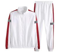 Generico Tuta Uomo Sportive Larghi Comodo Completi Sportivi Jogging Fitness Traspirante Felpe E Pantaloni Con Tasche Manica Lunga Tute Da Ginnastica Palestra Leggera Completo Uomo