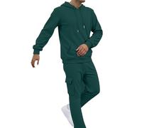 Generico Tuta Uomo Sportive Larghi Traspirante Completi Sportivi Fitness Jogging Comodo Felpe Con Cappuccio E Pantaloni Palestra Con Tasche Set Tracksuit Autunno Inverno Casual Tuta 2 Pezzi