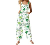 Generico Tutina con Zip Donna - Tutina Nera Donna Lunga - Tuta Casual E alla Moda con Maniche Lunghe Motivo Floreale E Tasche vestibilità Comoda E Ampia Perfetta per L'Uso Quotidiano