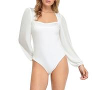 Generico Tutina Elegante Donna - Tutina Donna Intera - Body Sexy E alla Moda con Maniche in Rete Trasparente E Design Patchwork per Donna