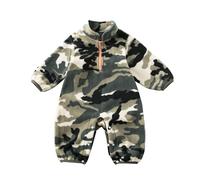 Generico Tutina Invernale da Neonato Tuta con Pelliccia Bambini Pagliaccetto Cappuccio Sci Fleece Footed Jumpsuit Pram Cotone Manica Lunga Body Tute per Bambino Ragazze 0-18 Mesi