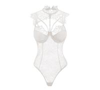 Generico Tutine Donna Aderente - Tutina Aderente Donna - Tuta da Donna Sexy E Hot in Stile Ragazza con Spalline in Pizzo Trasparente