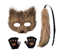Generico Tutto In Costume - Costume Cosplay Halloween,Kit Maschera Animale Divertente | Per Ragazzi Adulti Feste Carnevale