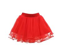 Generico Tutu Danza Gonna per Ragazze,Costume da Performance Ballo Elasticizzata Tinta Unita a Strati Bambine Morbida e soffice Principessa Feste, Fiori