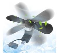 Generico Type C Cell Phone Fan Type-C Small Portable Silent Wind Blower