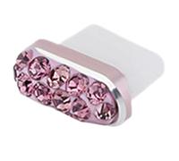 Generico Type C Dust Plug Charm - Crystal Phone Port Cover, Decorative Charger Stopper | Stylish Protective Accessory Ornament System, Anti Dirt Sand Port Sealing Charm for Smartphone Device Use