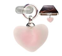 Generico Type C Dust Plug, Phone Charging Port Cover, Heart Shape Dustproof Stopper, Protective Cap for Computer Headphones Tablet Cellphone Charger Port, Anti-Debris Accessory Devices