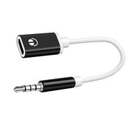 Generico Type C Earphone Adapter, 3.5mm Audio Cable Converter with Male-to-Female Design for Headphone Call Support, Ideal Aux Cord for Car Stereo Phone Laptop Tablet or Music Device Use